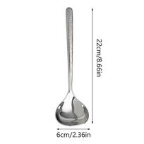 Virtuvės Vakarienės Indas Sriubos Ryžių Samtis Vakarų Restoranas Baras Viešas Šaukštas Dideli Nerūdijančio Plieno Stalo Įrankiai Bufeto Patiekimo Šaukštas Spoon