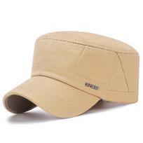 Letter Men's Flat Cap Cotton Sunscreen Cap smėlis
