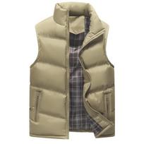 Autumn and Winter Cotton Vest Korean Version Tide Youth Vest Warm Down Cotton Top Men's Vest M