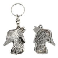 Scottish terrier, Aberdeen Terrier, Scottie, Aberdeenie - Silver-plated dog pendant, handbag decoration, backpack pendant by Art-Dog brand sidabras