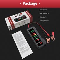 Mini 12V Car Battery Tester Digital Alternator Tester 6 LED Lights Display Car Diagnostic Tool Auto Battery Tester Analyzer juoda