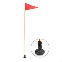 Kayak Safe Flag Warning Lightweight with Stable Base 4ft Kayaking Visibility Set red