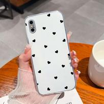 For Apple iPhone XS Max XR X 5 6 7 8 Plus Phone Cover Case Fashion Line Pattern Camera Protection Soft Silicone Clear Popular Bumpers Shell For iPhone iPhone X white