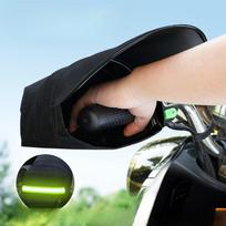 Motociklo motorolerio storos rankenos movos, pirštinės, neperšlampamos, apsauginės nuo lietaus one size juoda