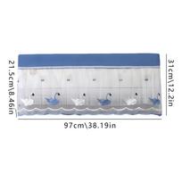 Oro kondicionieriaus apsauga nuo dulkių Patvari ir graži siuvinėta padalinta uždanga Komfortas Apsauga nuo dulkių namams ir butams mėlyna