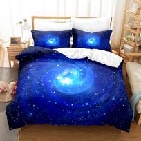 3D Printing Space Planet Bedding Space Romantic Starry Sky Down Duvet Cover Pillowcase 2/3pc AU/EU/DE All Sizes Youth Men Space Fans Gift Baby 100x135cm