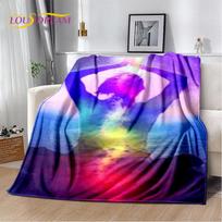 Rainbow 7 Chakra Mandala Bohemia Soft Plush Blanket,Flannel Blanket Throw Blanket for Living Room Bedroom Bed Sofa Picnic Cover 30x40in gray