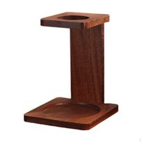 Coffee Cup Holder Filter Stand Wooden Retro Stable Maker Station for Style A brown