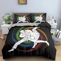 Sport Player King Queen Duvet Cover Skiing Action Bedding Set Teens Adults Extreme Sport Soft Black 2/3pcs Polyester Quilt Cover 70x133cm 2pcs