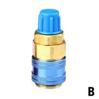 R134A Žemo Aukšto Automobilio Greito Jungimo Jungtis Žalvariniai Adapteriai Kondicionavimas Automobilio Šaltnešis Oras I1D6 1pcs low-one size
