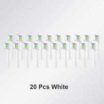 20Pcs Replaceable Toothbrush Heads Compatible With Xiaomi SOOCARE X1 X3 X5 Sonic Electric Tooth Brush Nozzles Vacuum Package white