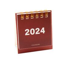 2024 Mini Kalendorius Biuro Mokyklos Reikmenys Kalendorius Paprastas Stalo Kalendorius Mėnesinis Planuotojas Stalo Aksesuarai Dekoras Smulkmenos raudona