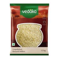 Vedaka Unpolished Barnyard Millets | Jhangora/Udalu/Khira/Kuthiraivally/Kodisama/Siridhanya/Swank | 1.5 kg 1.5kg beige