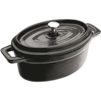 Ibili 726015N Mini Cocotte Ovale Noir 15x10x6 cm juoda