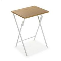 Table Pliable - VERSA - Marron Glacé - Métal - Bois MDF - 37,5 x 65,5 x 47,5 cm ruda
