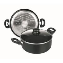 IBILI - Casserole avec couvercle en verre, Aluminium, 16 cm, Antiadhésif, Compatible avec l’induction