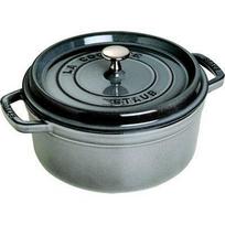 STAUB Cocotte ovale gris graphite diam 14 pilka
