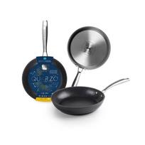 IBILI - Poêle Quarzo, 24 cm, Aluminium, Quantanium antiadhésif, Compatible avec l’induction