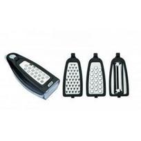 Râpe - [MARQUE] - 3 lames interchangeables - Corps plastique - Lames inox