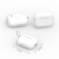 Apple AirPods Pro 2nd Gen Silicone Protective Case balta