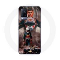 Coque Maniacase pour Vivo V21 5G verstappen éclair Formule 1 Casque F1 juoda