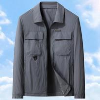 Spring and Summer New Sun Protection and Anti-UV Work Jacket Men's Youth Outdoor Casual Jacket 4XL beige