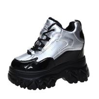 Žieminiai laisvalaikio batai moterims, masyvūs sportbačiai, 11 cm platformos batai, ėjimo dizainerio batai, sportbačiai, tėčio batai, moteriški batai moterims 35 gray