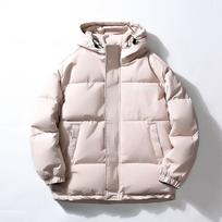 Winter Coat Hong Kong Style Couple Hooded Cotton-padded Clothes Loose Thickened Cotton-padded Clothes Men's Large Size Cotton-padded Jacket M