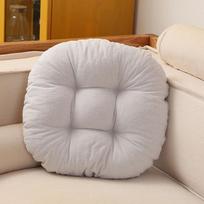 Apvalus Kėdės Pagalvėlė Valgomajam Vienspalvė Sofa Patogi Sėdimoji Pagalvėlė Japonijos Tatami Maldos Sėdmenų Kilimėlis Namų Dekoras 40cm gray