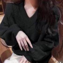 Fashion V-neck Women Autumn Sweater Winter New Loose Lantern Sleeve Pullover Sweaters Tops Elegant Casual Slim Fit Soft Warm Female Knitwears 25325 One Size juoda