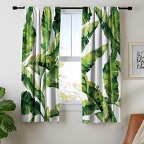Botanical Wood Plank Bottles and Plants Luxury Curtains for Living Room Bedroom Decoration Kitchen Window 50W160H(CM)x2Panel&Hook