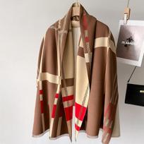 Prabangus žieminis kašmyro šalikas moteriškas dizainas šiltas pashmina antklodė pončo kaklaskarės Moteriškos skaros apvyniojamos storos Foulard Bufanda brown