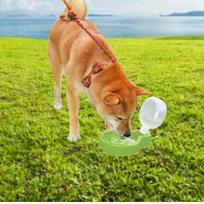 2 Pack Dog Water Bottle Outdoor, Drink Dispenser 500ml Pet Drinking Portable Cup žalia