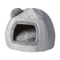 Cat Nest Puppy Bed Dog Washable Portable House for Small Medium Kitten Winter pilka spalva