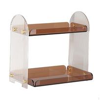 Desk Organizer Shelf, Storage Rack, Modern Acrylic Shelf Bookshelf for Office Water Ripple