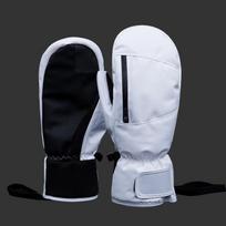 New Stock: Double-Finger Waterproof Snowboard Gloves, Touchscreen Compatible, Five-Finger Warmth 119 White Unified Fingers white