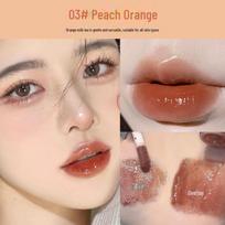 Mingxizhi Lūpų blizgesio aliejus: Dudu Skaidrus blizgus lakas veidrodiniam stiklo efektui, puikiai tinka studentams ir vakarėliams. 03# Apricot, peach and orange persikas/abrikosas