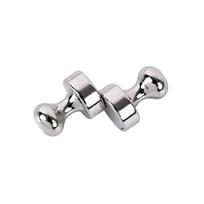 Metaliniai magnetiniai fiksuojami stūmimo kaiščiai Neodimio siurbtuko kabliukai Šaldytuvo magnetukai Colliukai Plieniniai magnetai Baltos lentos laikikliai 1 Pair (2pcs) gray