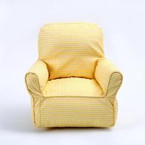 INS Children's Bean Bag Sofa Plaid Canvas Mini Chair Seat Kindergarten Early Education Institution Baby Single Furniture white