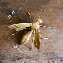 Golden Mantis Ants Giant Insects Statue Desk Decoration Honeybee Sculpture Simulated Insect Ornaments Living Room Furnishings