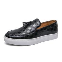 Mada Elegantiški Vyriški Loferiai Kasdieniai Odiniai Batai Vyrams Užslidinami Moksasinai Kvėpuojantys Vyriški Vairavimo Batai Patogūs Minkšti Laisvalaikio Batai 38 juoda