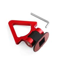 Trailer Hooks with Hex Wrenches Self Adhesive Vehicle Towing Hook Towing Bars Simulation Racing Ring Auto Rear Front Trailer raudona