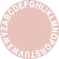 Kids ABC Area Rugs Non-Slip Washable Round Carpet for Bedroom Room Round Rug Floor Mat for Kids Classroom Gift for Toddlers 80x80cm-32x32in white