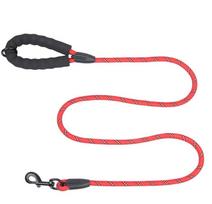 New Octagonal Buckle with D-ring Dog Leash Night Reflective Nylon Dog Leash Dog Leash mėlyna