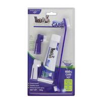 Soft Pet Finger Toothbrush Teddy Dogs Brush Toothpaste Suit Bad Breath Tartar Teeth Tool Dog Cat Cleaning gray