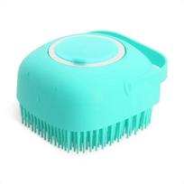 New Comfortable Soft Lightweight Silicone Pet Grooming Massage Comb for Short Hair Dog and Cat - Effective Gentle Hair Detangler mėlyna