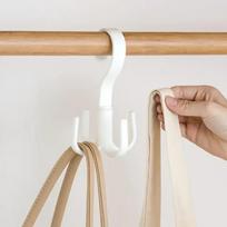 Maximize Your Closet Space With This Multifunctional Wardrobe Bag Hook! beige