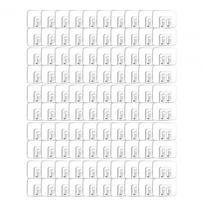 100Pcs Cable Organizer Outdoor String Lights Clips Storage Hooks Self Adhesive Cable Holders Hooks white