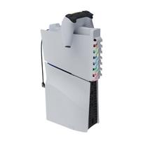 Quiet Cooler Fan Controller Charger Station with RGB Lights Silent Enhanced Cooling Fan for PS5 Slim Console and Controller balta