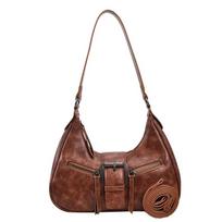 Sagtis Užtrauktukas Siūlas Retro PU Pečių Krepšiai Vienspalvis Crossbody Krepšys Karštas Išpardavimas Rankinės